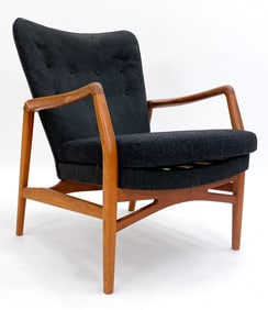 KURT OLSEN MODEL 215 DANISH TEAK LOUNGE CHAIR