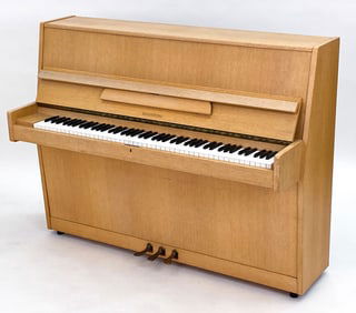 HINDSBERG SCANDINAVIAN OAK UPRIGHT PIANO