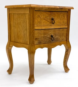 HENNING KJAERNULF DANISH OAK NIGHT STAND C. 1970S