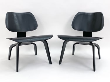 PAIR OF CHARLES EAMES VITRA LCW LOUNGE CHAIRS