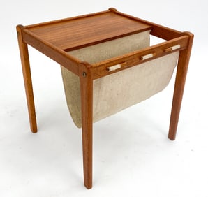 MID-CENTURY DANISH TEAK MAGAZINE RACK