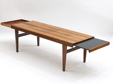 MID-CENTURY DANISH ROSEWOOD EXTENSION COFFEE TABLE