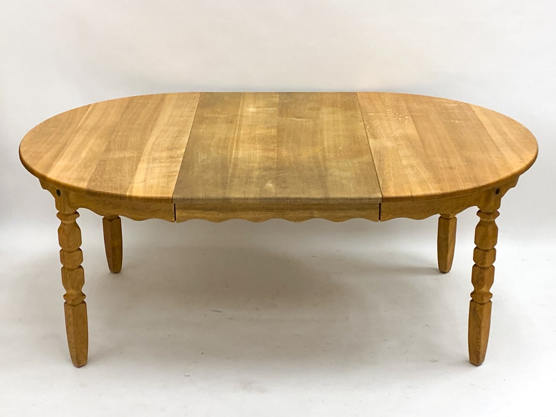 HENNING KJAERNULF OAK EXTENDING DINING TABLE (1 of 11)