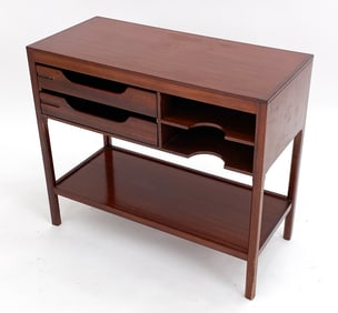 MID-CENTURY DANISH MAHOGANY SIDE TABLE