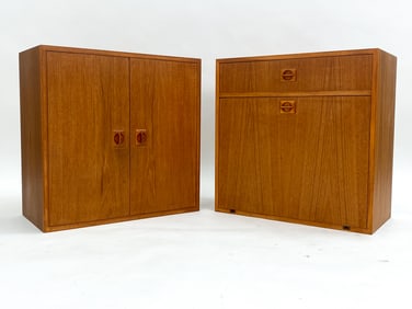 PAIR OF MID-CENTURY DANISH TEAK CABINETS