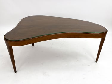 DANISH TEAK ORGANIC SHAPED COFFEE TABLE C. 1960S