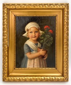DANISH PORTRAIT OF A GIRL O/C