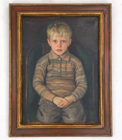 DANISH PORTRAIT OF A BOY 20TH C.