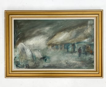 KUND P. (DANISH) 20TH C. LANDSCAPE O/C PAINTING