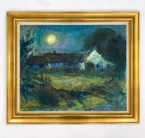 INGEMANN JORGENSEN (1921-1982) LANDSCAPE O/C
