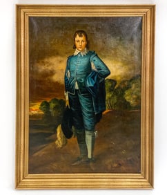 AFTER THOMAS GAINSBOROUGH 'BLUE BOY' O/C PAINTING