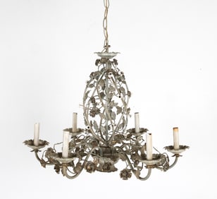VINTAGE TOLE CHANDELIER