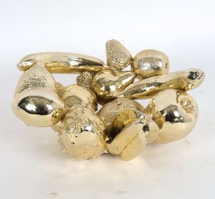 AREAWARE GILDED FRUIT ARRANGEMENT