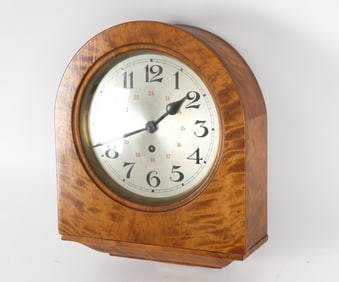 VINTAGE FLAME BIRCH WALL CLOCK