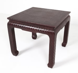 CONTEMPORARY CHINOISIERIE SIDE TABLE