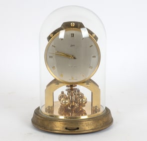 SCHATZ 1000 DAY BRASS MANTEL CLOCK