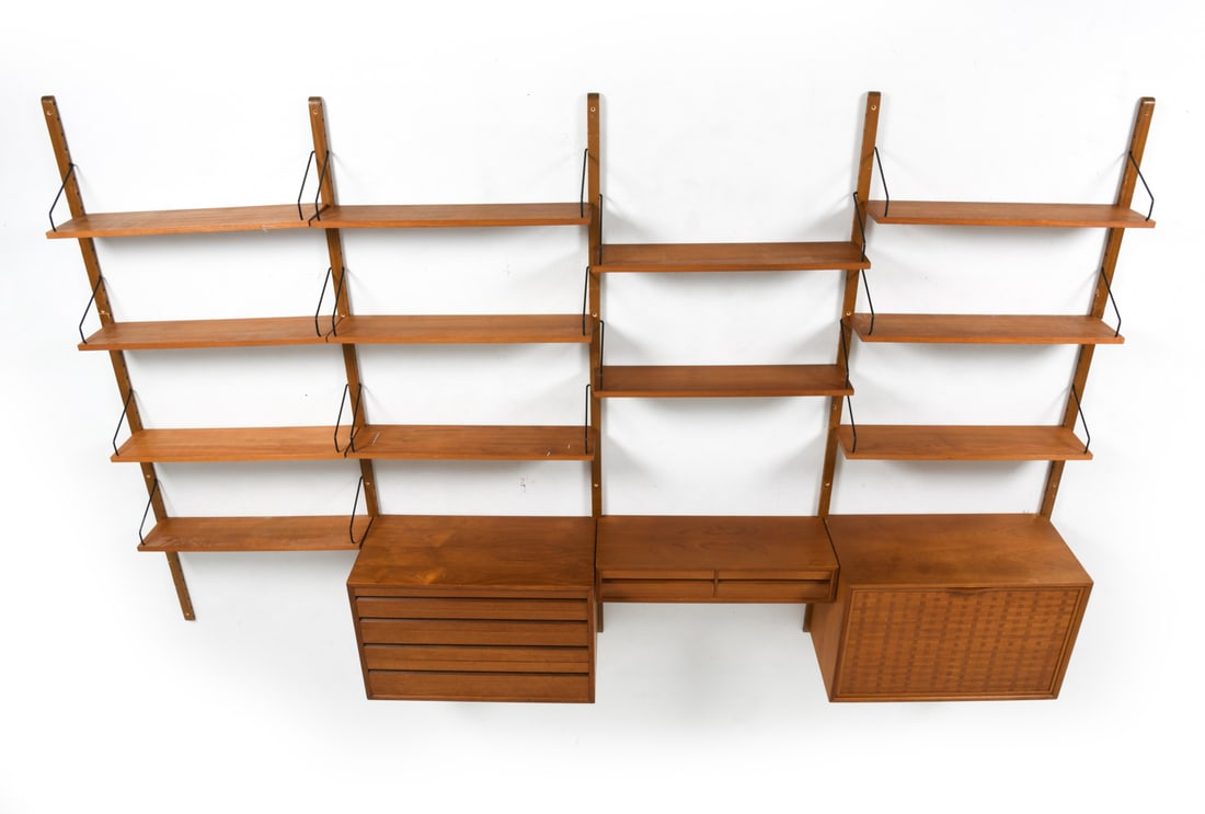 POUL CADOVIUS CADO DANISH TEAK WALL UNIT C. 1960S (1 of 15)