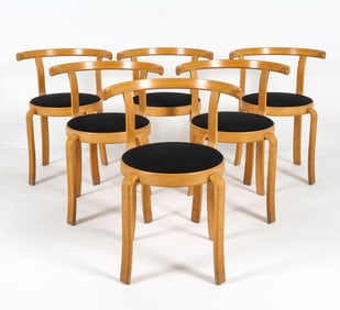 (6) MAGNUS OLESEN SERIES 8000 BEECH CHAIRS
