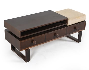 MID-CENTURY SCANDINAVIAN HALL BENCH C. 1960S
