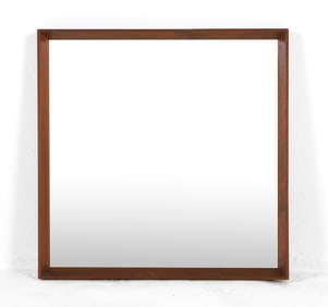 MID-CENTURY DANISH TEAK WALL MIRROR C. 1960S