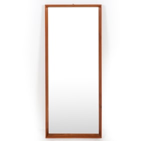 DANISH TEAK WALL MIRROR C. 1960S