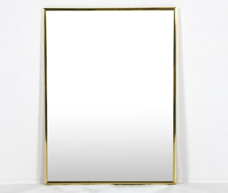 MID-CENTURY DANISH BRASS WALL MIRROR C. 1960S