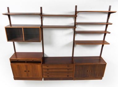 HANSEN & GULDBORG ROSEWOOD WALL SHELF SYSTEM