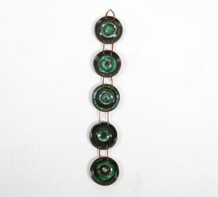 MID-CENTURY DANISH STUDIO CERAMIC WALL SCULPTURE