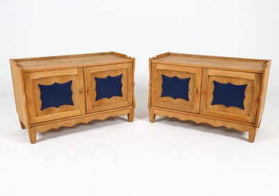 PAIR KJAERNULF STYLE DANISH OAK CABINETS