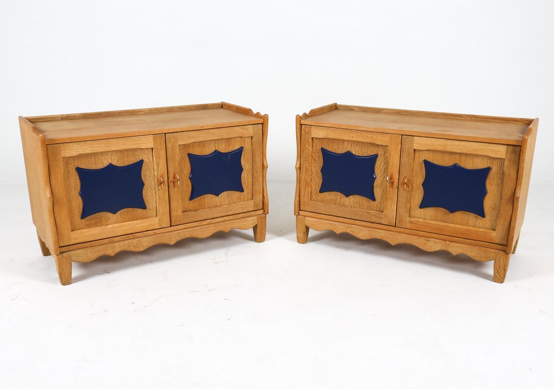 PAIR KJAERNULF STYLE DANISH OAK CABINETS (1 of 18)