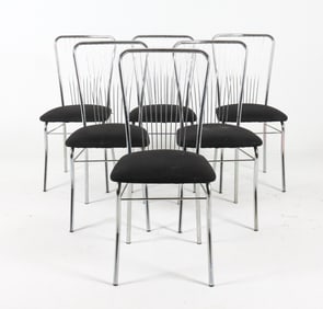 (6) NOWY STYL 'NORENO' STEEL DINING CHAIRS