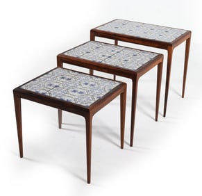 JOHANNES ANDERSEN FOR CFC ROSEWOOD NESTING TABLES