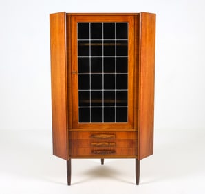 MID-CENTURY DANISH ROSEWOOD CORNER CABINET C 1960S