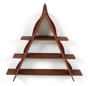 MID-CENTURY DANISH TEAK WALL SHELF C. 1960S
