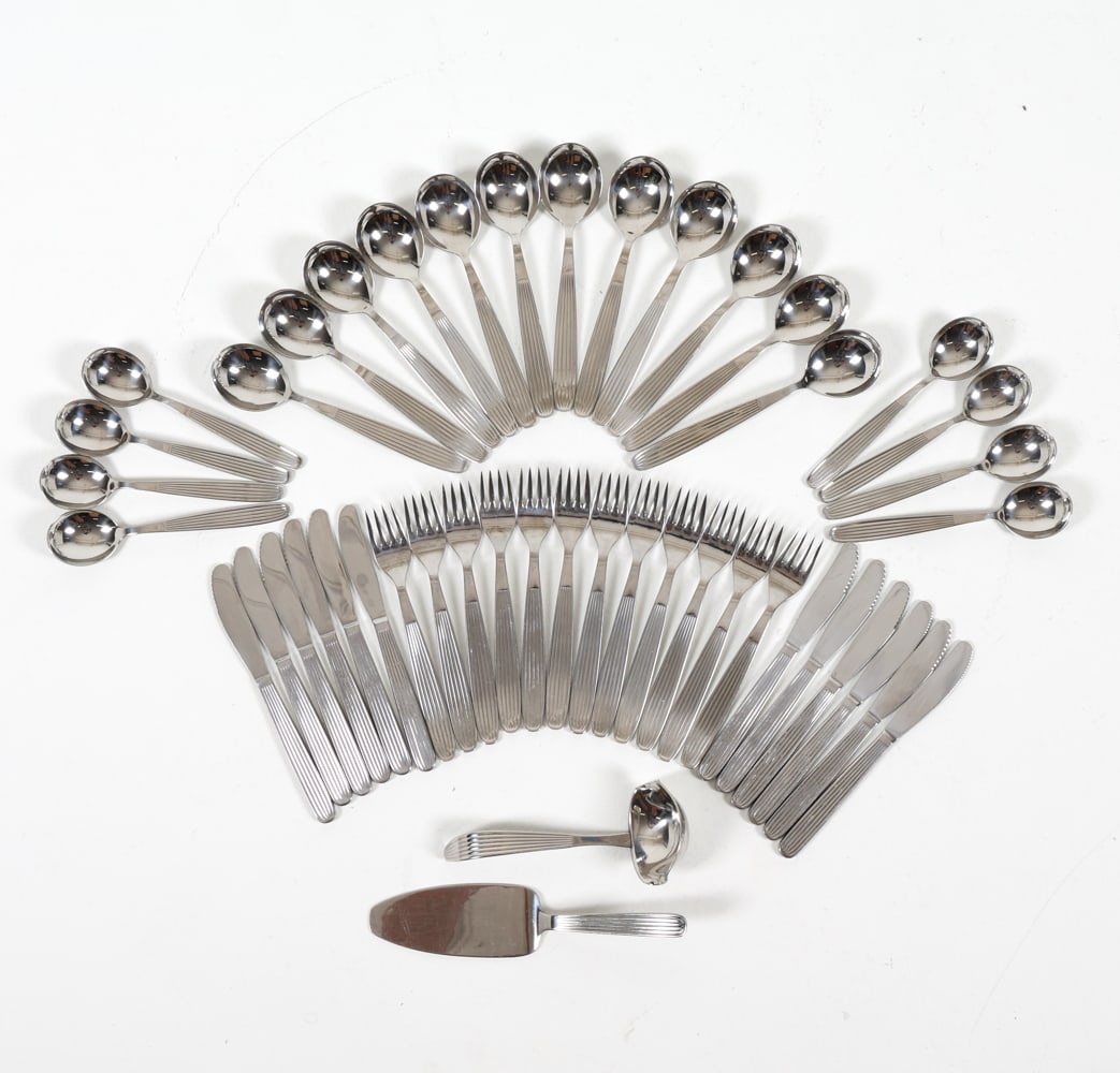 HACKMAN SCANDIA FINNISH STEEL FLATWARE GROUPING (1 of 9)