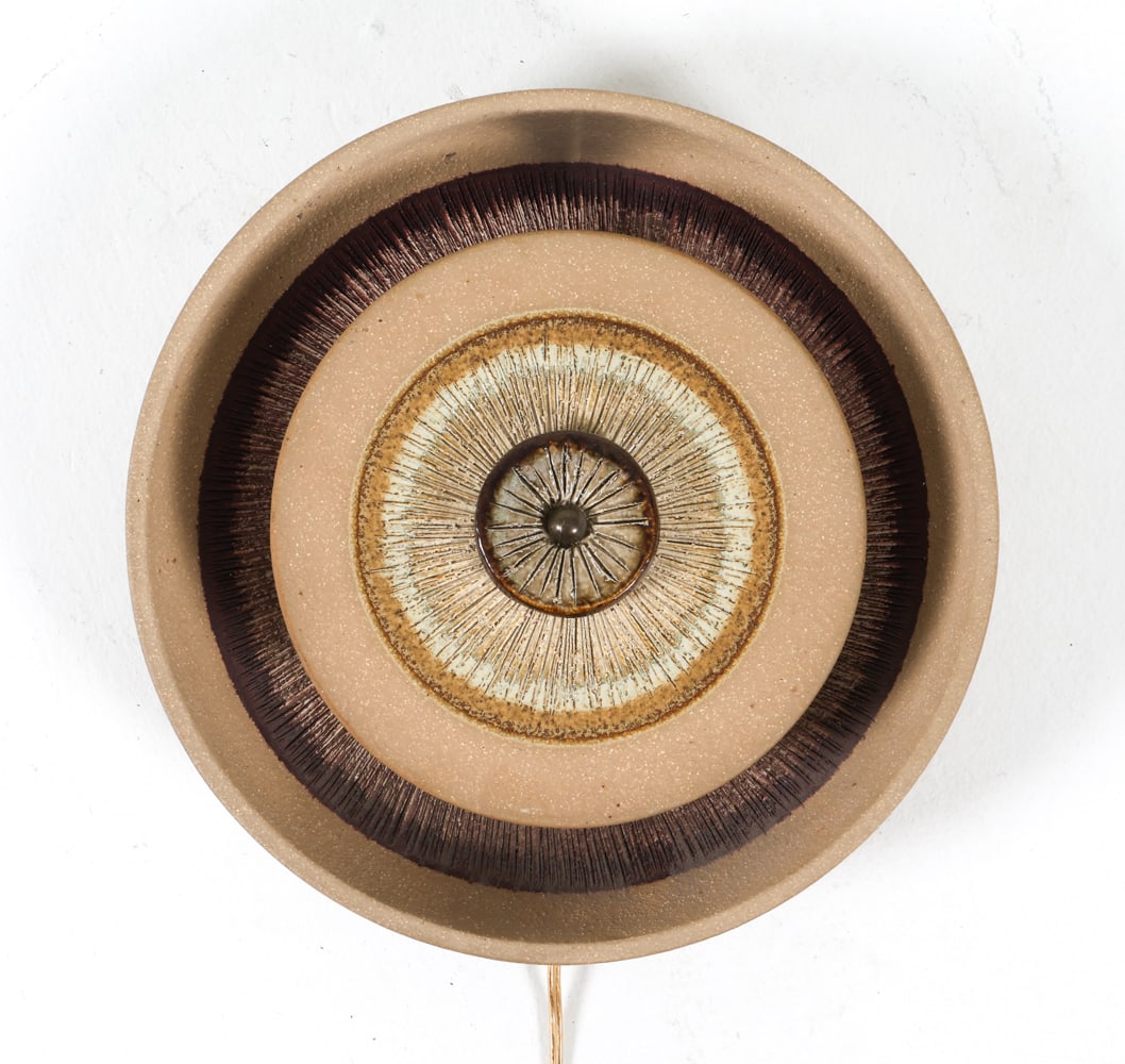 SOHOLM DANISH CERAMIC WALL SCONCE C. 1970S (1 of 14)