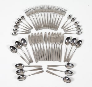 MID-CENTURY DANISH STAINLESS STEEL FLATWARE