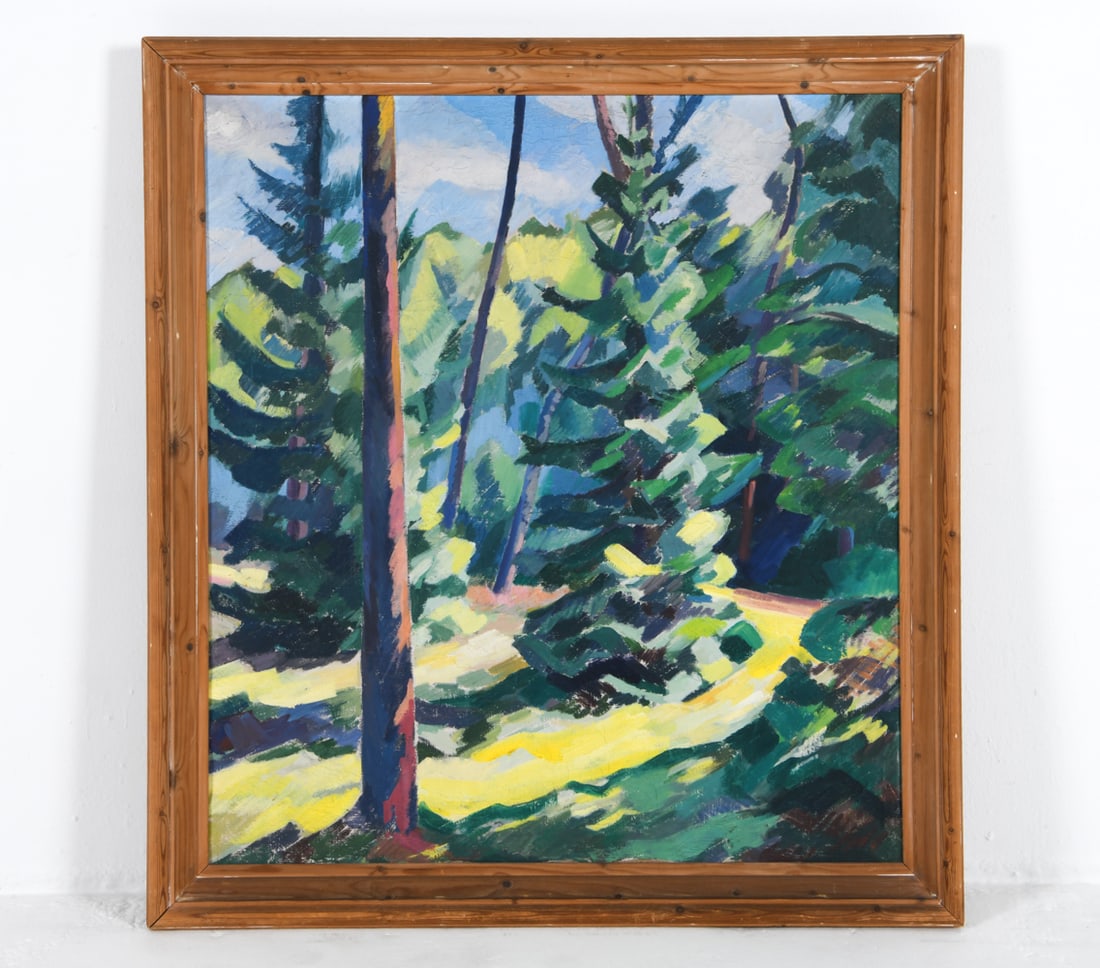 20TH C. IMPRESSIONIST LANDSCAPE O/C PAINTING (1 of 6)