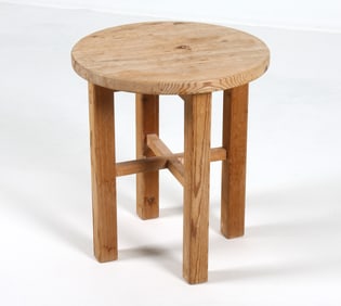 MID-CENTURY DANISH PINE END TABLE C. 1960S