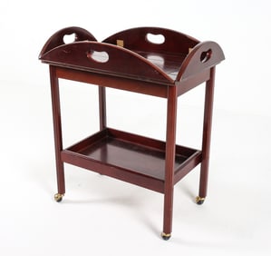 SCANDINAVIAN MAHOGANY BUTLER'S TRAY TABLE 20TH C.