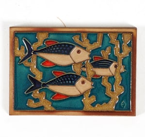 EJVIND JOHANSEN SOHOLM CERAMIC FISH WALL PLAQUE