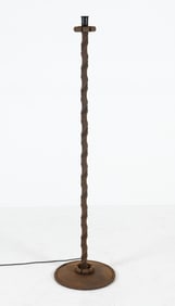 SCANDINAVIAN WROUGHT IRON FLOOR LAMP C. 1960S