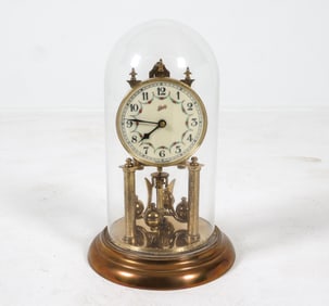 SCHATZ ANNIVERSARY BRASS MANTEL CLOCK