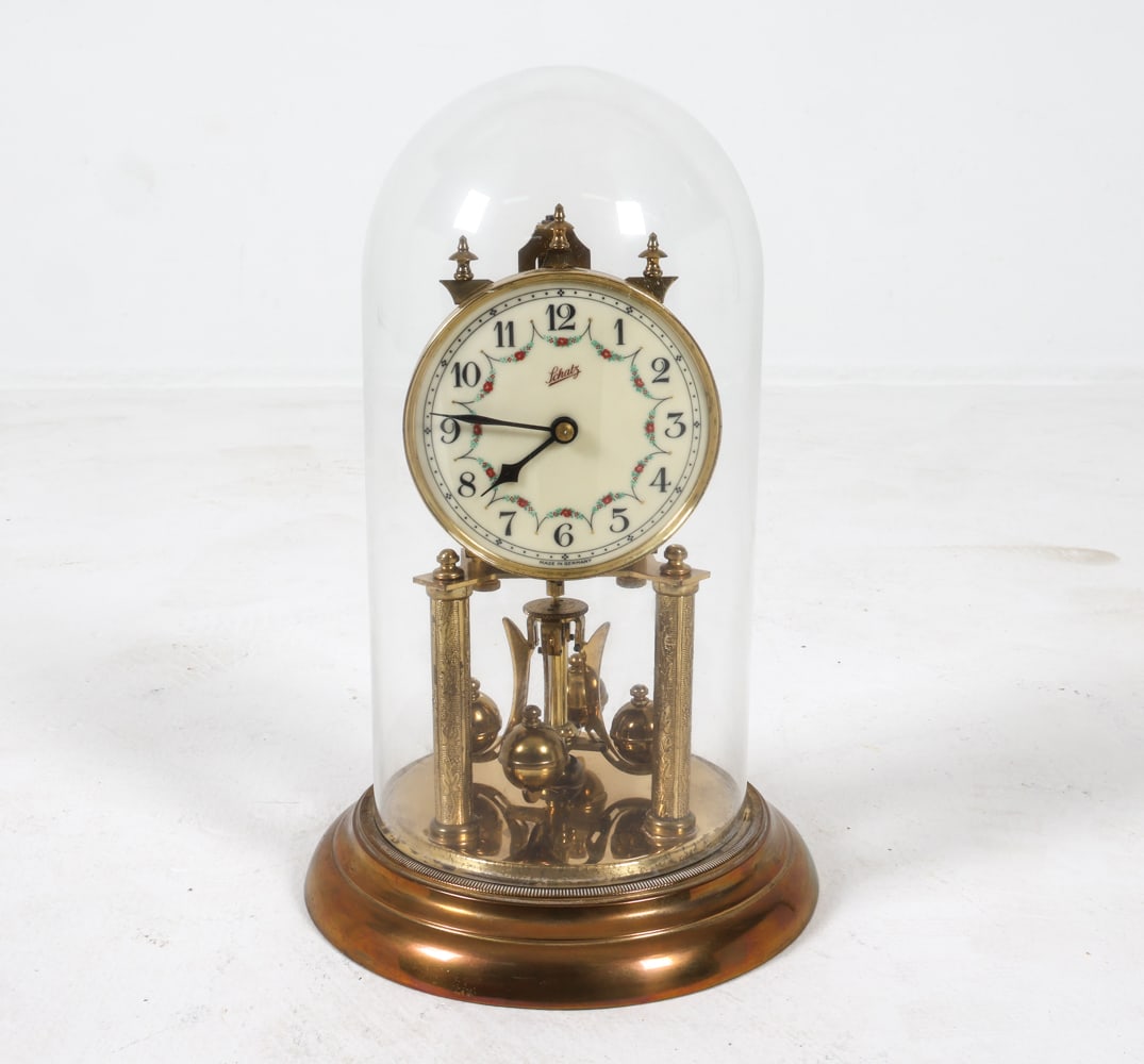 SCHATZ ANNIVERSARY BRASS MANTEL CLOCK (1 of 14)