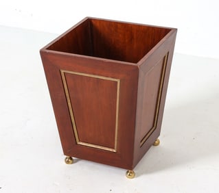 MAHOGANY WASTE PAPER BIN