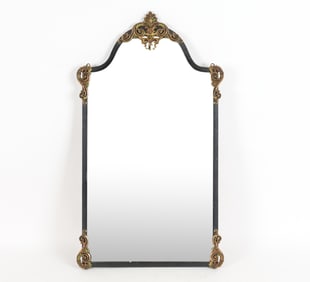 VINTAGE REGENCY STYLE METAL WALL MIRROR