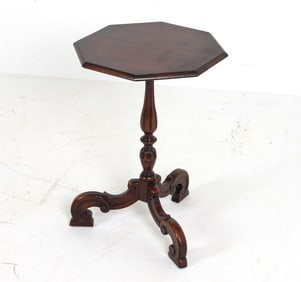 GEORGIAN STYLE MAHOGANY CANDLE STAND SIDE TABLE