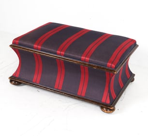 ANTIQUE W. M. ATKINSON & SONS MAHOGANY BENCH