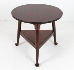 ENGLISH PROVINCIAL STYLE OAK CRICKET TABLE