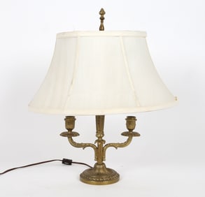BRASS BOUILLOTTE STYLE TABLE LAMP